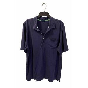 Lilly Pulitzer Mens Polo Medium Chesapeake Blue Pima Cotton Golf Shirt‎ Sz XL